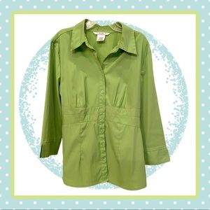 Como Stretch Button Up Collared Shirt